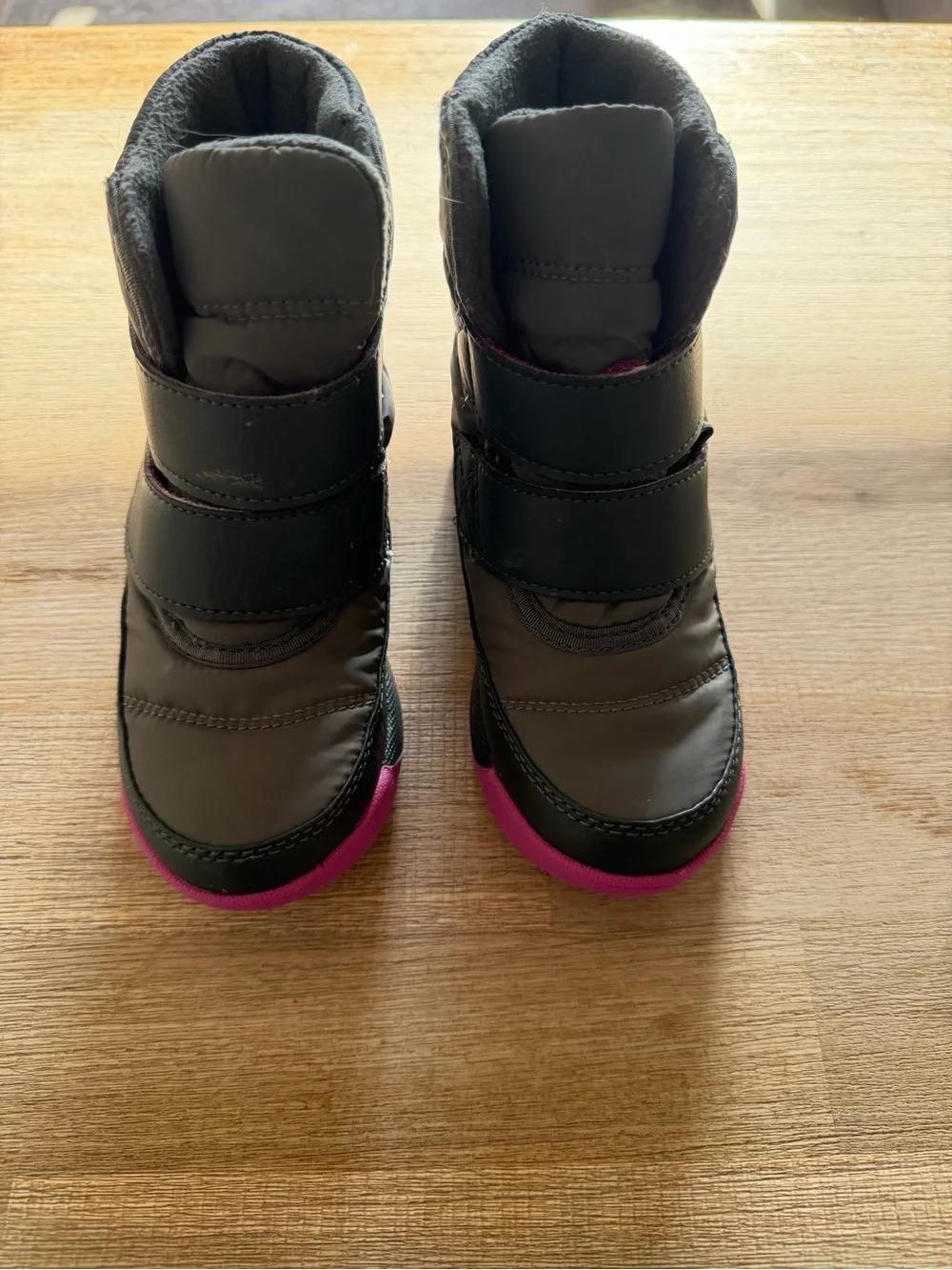 Sorel Toddler Gray and Pink Winter Boots Size 10